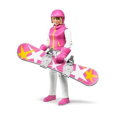 Фигурка Bruder, сноубордистк в перчатке и шлеме