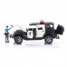 Полицейский внедорожник Bruder, Jeep Wrangler, с светозвуковым модулем и фигуркой