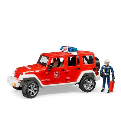 Внедорожник Bruder Jeep Wrangler Rubicon, с фигуркой пожарного 02-528
