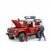 Пожарная машина Bruder Land Rover Defender, с фигуркой 02-596