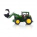 Зелёный трактор John Deere 6920 Bruder, с универсальным ковшом